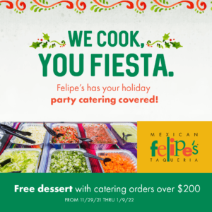 Felipe's holiday catering poster