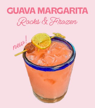 try the new and popular guava margarita at felipe's taqueria in new orleans and naples