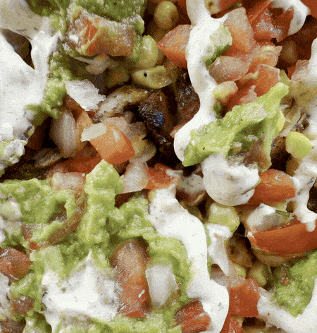 try the all new mexican pizza at felipe's taqueria